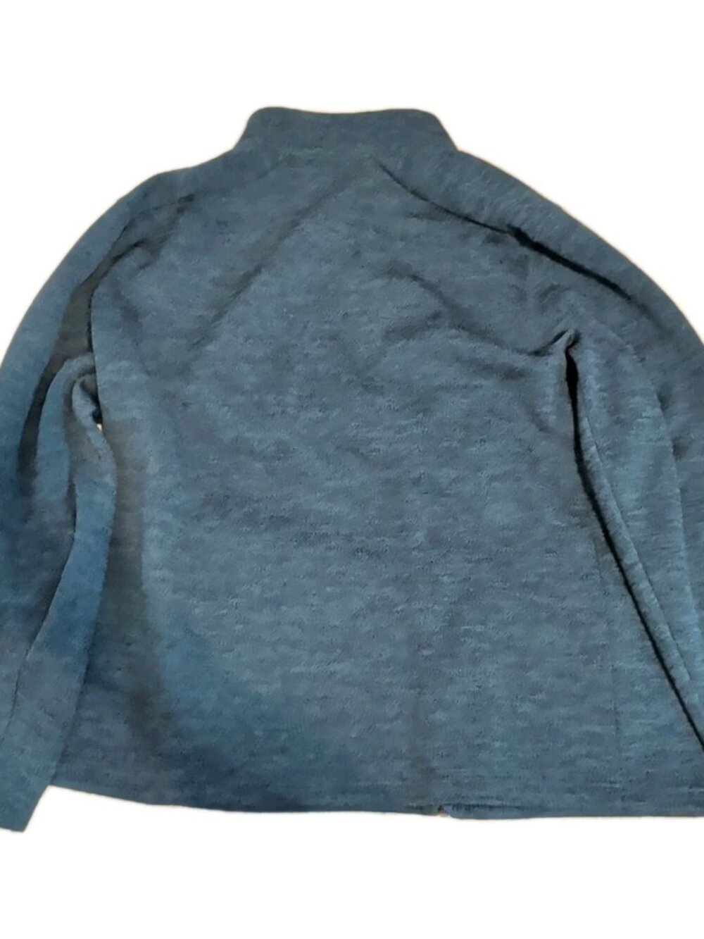 KARBON Full Zip Sweater Mens Fleece Jacket Blue Softshell Heathered Textured XXL - Picture 8 of 8